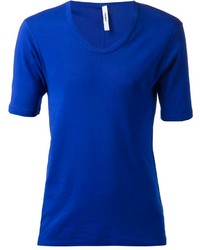 T-shirt girocollo blu di Attachment