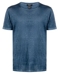 T-shirt girocollo blu di Avant Toi