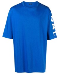 T-shirt girocollo blu di Balmain