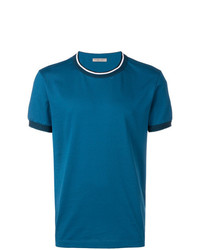 T-shirt girocollo blu di Bottega Veneta