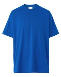 T-shirt girocollo blu di Burberry