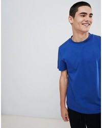 T-shirt girocollo blu di Calvin Klein