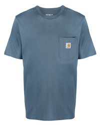 T-shirt girocollo blu di Carhartt WIP