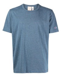 T-shirt girocollo blu di Champion