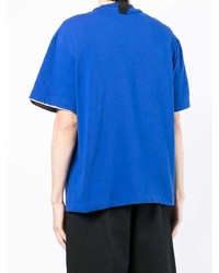 T-shirt girocollo blu di Zilver