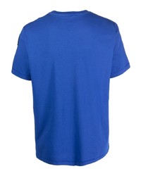 T-shirt girocollo blu di Parajumpers