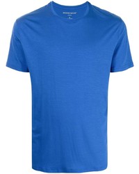 T-shirt girocollo blu di Derek Rose