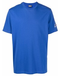 T-shirt girocollo blu di Diesel