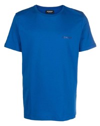 T-shirt girocollo blu di Dondup