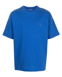 T-shirt girocollo blu di Drôle De Monsieur