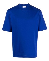 T-shirt girocollo blu di Ferragamo