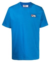 T-shirt girocollo blu di Fila