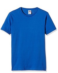 T-shirt girocollo blu di Fruit of the Loom