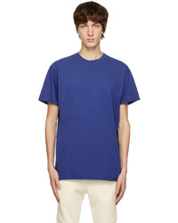 T-shirt girocollo blu di John Elliott