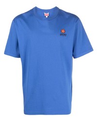 T-shirt girocollo blu di Kenzo