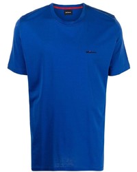 T-shirt girocollo blu di Kiton