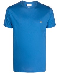 T-shirt girocollo blu di Lacoste