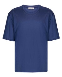 T-shirt girocollo blu di Laneus