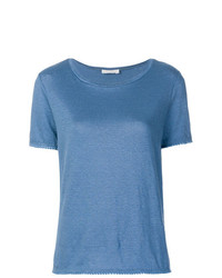 T-shirt girocollo blu di Le Tricot Perugia