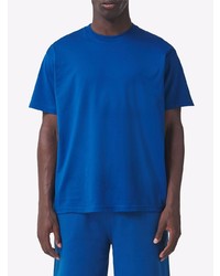T-shirt girocollo blu di Burberry