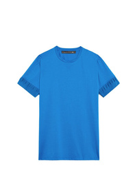 T-shirt girocollo blu di Mackintosh 0003