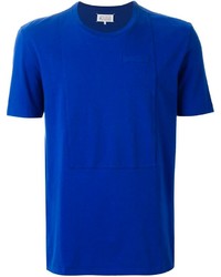 T-shirt girocollo blu di Maison Margiela