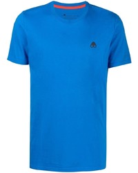 T-shirt girocollo blu di Moose Knuckles
