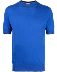 T-shirt girocollo blu di N.Peal