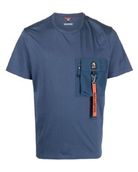 T-shirt girocollo blu di Parajumpers