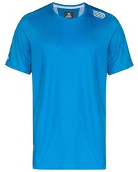 T-shirt girocollo blu di Pressio