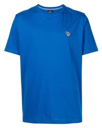 T-shirt girocollo blu di PS Paul Smith