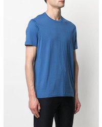 T-shirt girocollo blu di Kiton
