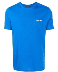 T-shirt girocollo blu di Save The Duck