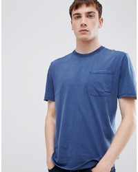 T-shirt girocollo blu di Selected Homme