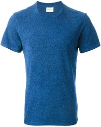 T-shirt girocollo blu di Simon Miller