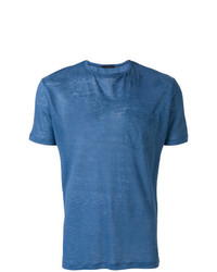 T-shirt girocollo blu di The Gigi