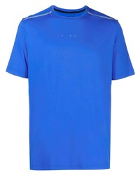 T-shirt girocollo blu di There Was One