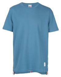 T-shirt girocollo blu di Thom Browne