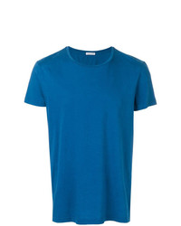 T-shirt girocollo blu di Tomas Maier
