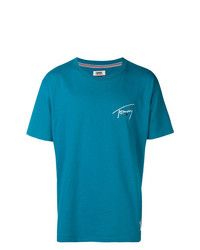T-shirt girocollo blu di Tommy Jeans