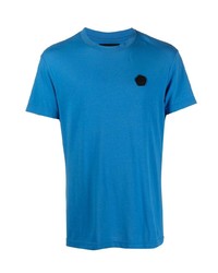 T-shirt girocollo blu di Viktor & Rolf