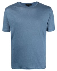 T-shirt girocollo blu di Vince