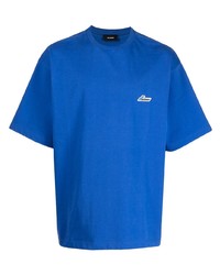 T-shirt girocollo blu di We11done