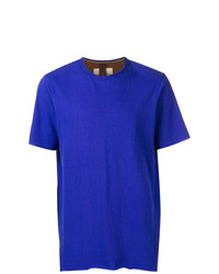 T-shirt girocollo blu di Ziggy Chen
