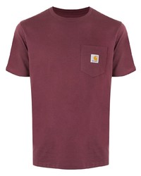T-shirt girocollo bordeaux di Carhartt WIP