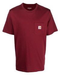 T-shirt girocollo bordeaux di Carhartt WIP