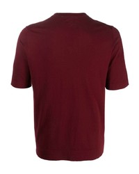 T-shirt girocollo bordeaux di Ballantyne