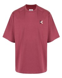 T-shirt girocollo bordeaux di Kenzo