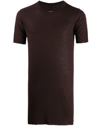 T-shirt girocollo bordeaux di Rick Owens