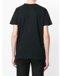 T-shirt girocollo con borchie nera di Marco Bologna
